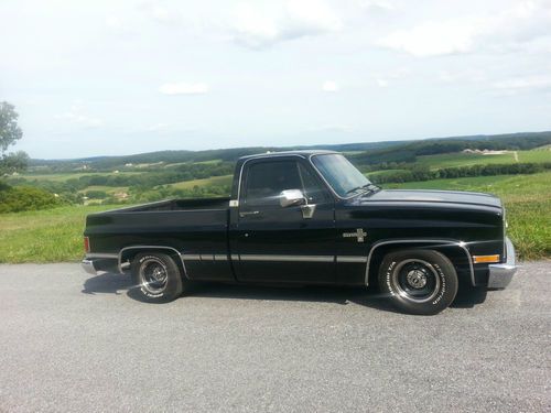 1987 chevrolet silverado short bed 2wd no 4x4, fuel injection overdrive lowered