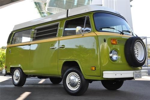 1978 vw volkswagen westfalia camper van restored sage green vanagon very clean!!