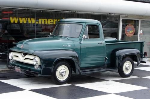 55 ford pickup truck original 6 cylinder 3 on the tree