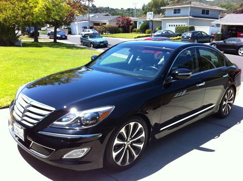 Black 2012 Hyundai Genesis R-Spec - 9,500 miles - extended warranty, US $37,500.00, image 2