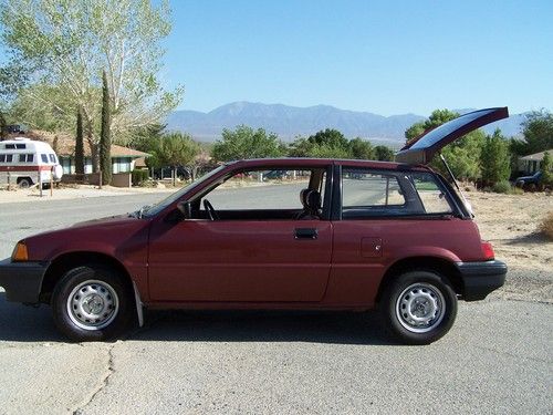 Honda civic low miles clean body45mpg 4speed no rust ca vtg hatch back-si dx crx