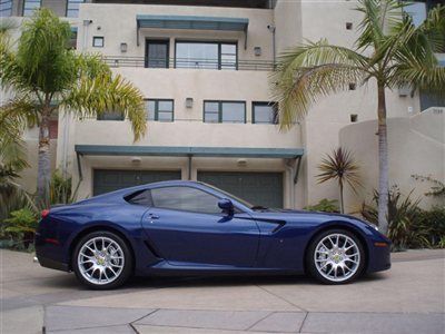 2007 ferrari 599 gtb low mile (10k+) excellent inside &amp; out showstopper tdf blue