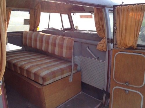 1963 Volkswagen Bus w/Sunroof, Cargo Rack, Trailer, Cabinets/Fridge, and Parts, image 11