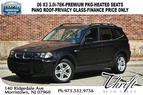 06 x3-78k-premium pkg-heated seats-pano roof-privacy glass-finance price only