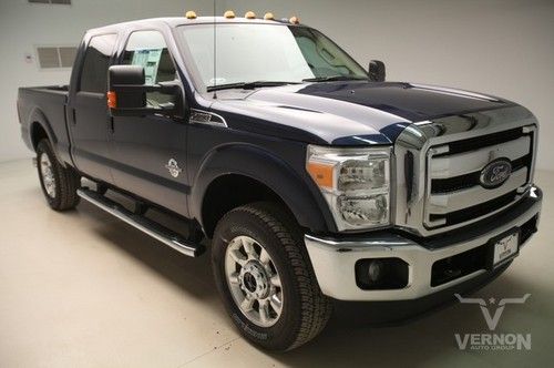 2013 lariat crew 4x4 fx4 navigation sunroof heated leather 20s aluminum diesel