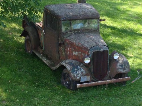 1934 1/2 ton chevy pickup barn find