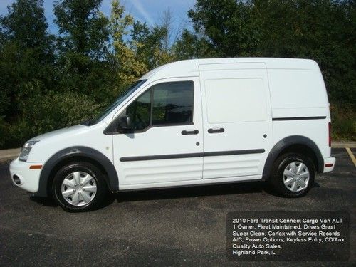2010 ford transit xlt cargo van 1 owner fleet maintained 25 mpg carfax a/c auto