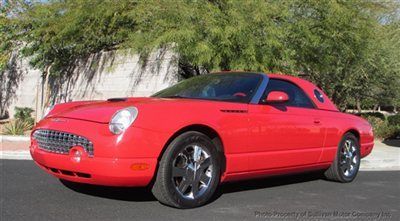 2002 ford thunderbird convertible with matching hard top super clean low miles