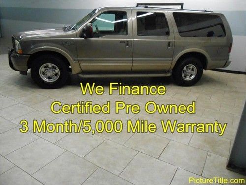 04 excursion eddie bauer diesel leather heated seats finance texas