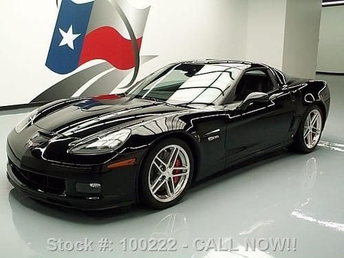 2008 chevy corvette z06 505hp nav hud blk on blk 12k mi texas direct auto