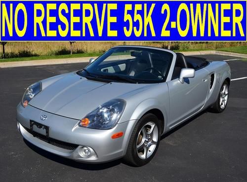 No reserve 55k 2-owner smt 6-spd auto boxster z3 slk230 rare mrs mr-2 spyder