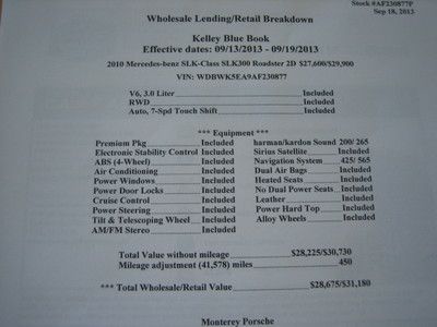 2010 SLK 300 EXTRA CLEAN, US $30,981.00, image 16