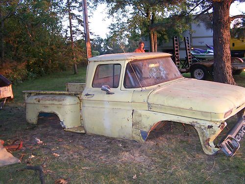 1962 vintage chevy pick up truck body must see w/ trailer pickup
