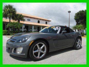 08 gray redline turbo 2l i4 automatic convertible *two tone red &amp; black leather