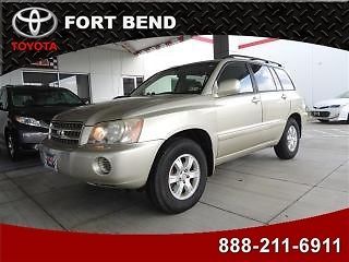 2001 toyota highlander v6 cruise alloy power cd