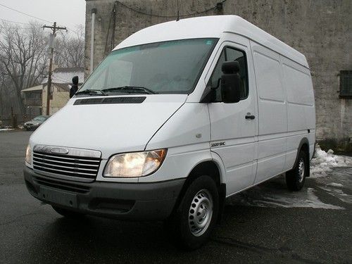 06 dodge freightliner sprinter 2500 cargo high top ceiling diesel no reserve!