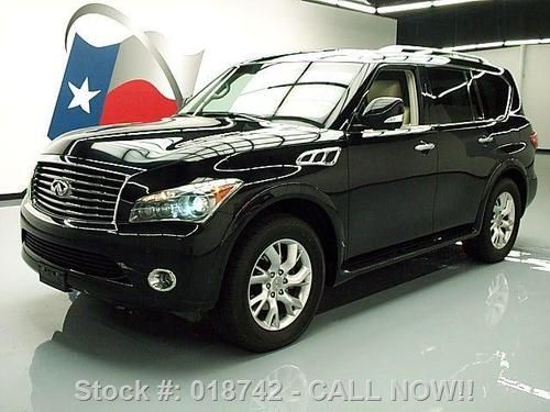 2012 infiniti qx56 theater 4x4 sunroof nav dual dvd 17k texas direct auto