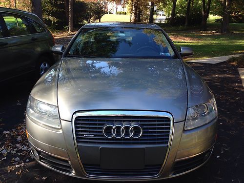 2006 audi a6 sedan light grey black interior