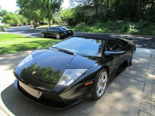 2006 lamborghini murcielago roadster black/black perfec