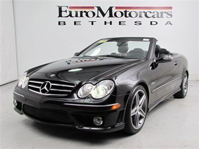 Mint clk63 amg-low miles-xenon-navigation-keyless-go, cooled/heated seats-1owner