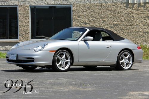 2002 porsche 911 carrera convertible only 34k miles! tiptronic 6 cd dvd player $