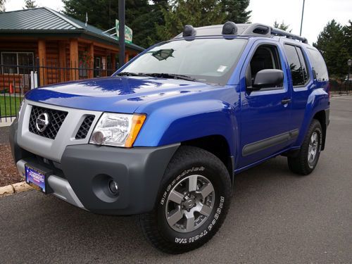 2013 nissan xterra 4x4 pro-4x metallic blue 4.0 v6 auto navi leather *319 miles*