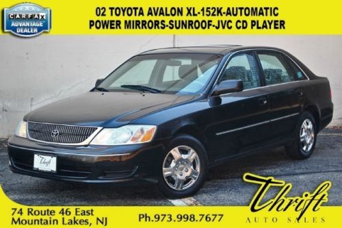 02 toyota avalon xl-152k-automatic-power mirrors-sunroof-jvc cd player