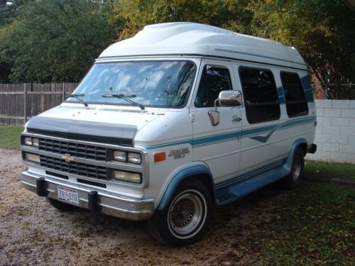 1994 chevy custom conversion van high top, excellent road ready, 55k