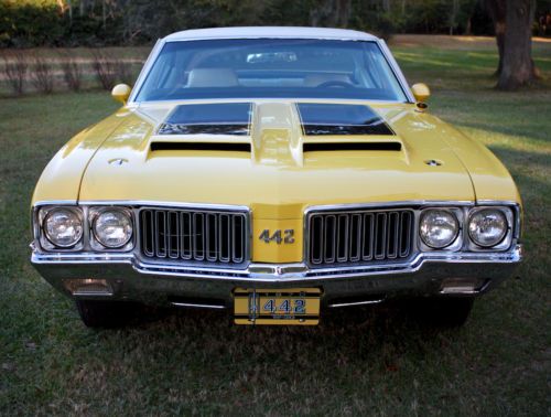 1970 442 hurst w30 custom order sebring yellow incomparable concours quality