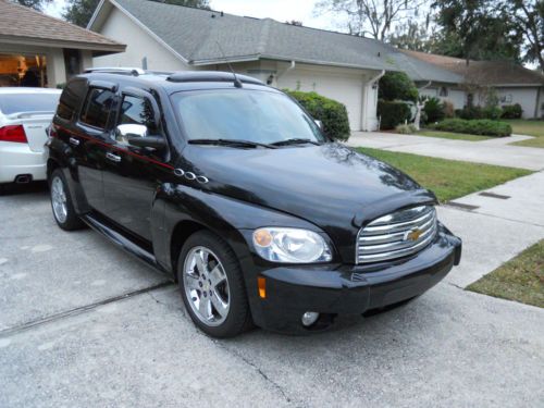 2008 chevrolet hhr lt special--pearl black/black leather--25k miles--automatic