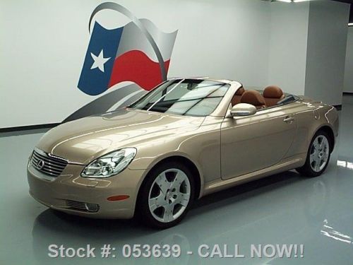 2004 lexus sc430 hard top heated leather nav 18&#039;s 41k!! texas direct auto