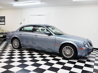 2006 jaguar stype 3.0 zircon over champagne only 31k mi htd seats navi mint