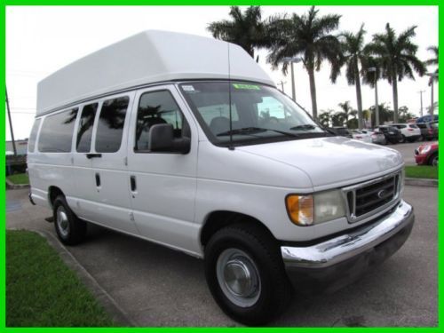 03 8-pass e350 turbo 7.3l v8 diesel wheelchair handicap van *braun lift *low mi