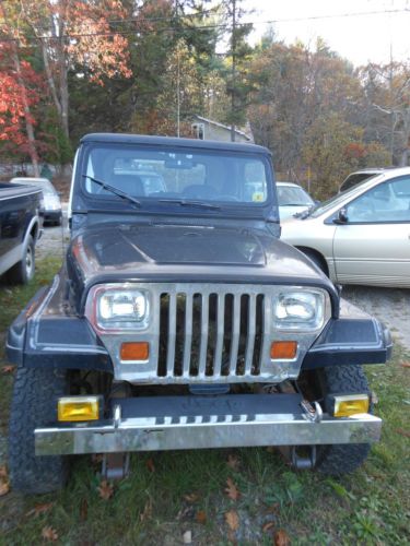 1987 Black Jeep Wrangler, image 3