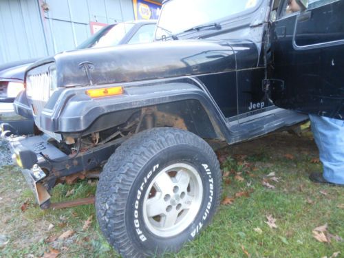 1987 Black Jeep Wrangler, image 5