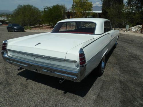 1963 PONTIAC CATALINA WHITE 2-DOOR HARDTOP IN AZ AUTOMATIC RUNS GREAT, image 3