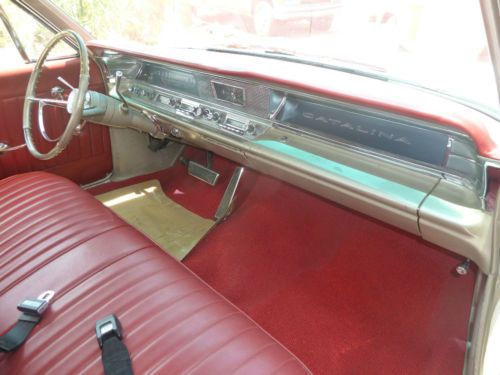 1963 PONTIAC CATALINA WHITE 2-DOOR HARDTOP IN AZ AUTOMATIC RUNS GREAT, image 5