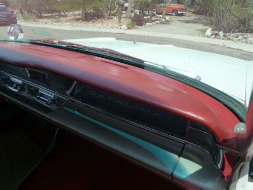 1963 PONTIAC CATALINA WHITE 2-DOOR HARDTOP IN AZ AUTOMATIC RUNS GREAT, image 7