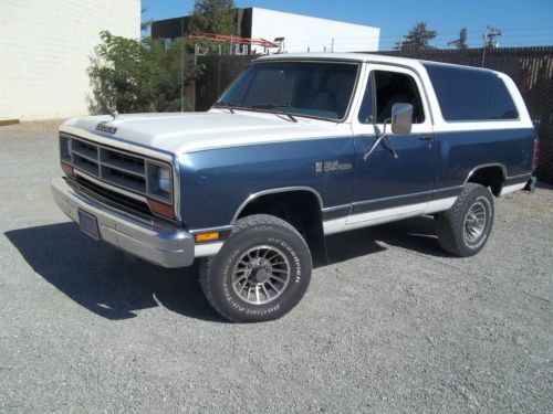 1987 dodge ramcharger 4x4