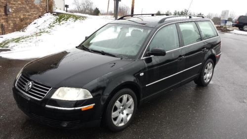 2003 volkswagen passat glx wagon 4-door 2.8l black on black loaded no reserve!