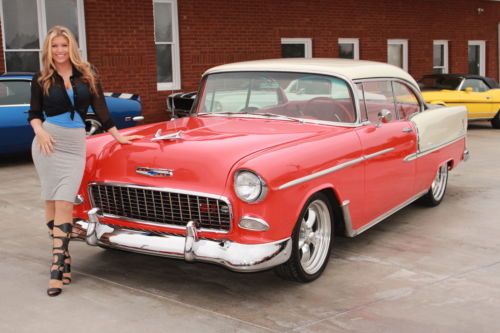 1955 chevy bel air hard top ac pdb 350/350 solid 2 door drives a1 must see