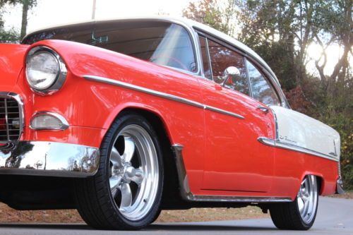 1955 Chevy Bel Air Hard Top AC PDB 350/350 Solid 2 Door Drives A1 MUST SEE, image 7