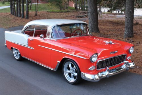 1955 Chevy Bel Air Hard Top AC PDB 350/350 Solid 2 Door Drives A1 MUST SEE, image 9