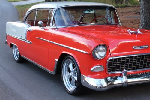 1955 Chevy Bel Air Hard Top AC PDB 350/350 Solid 2 Door Drives A1 MUST SEE, image 10