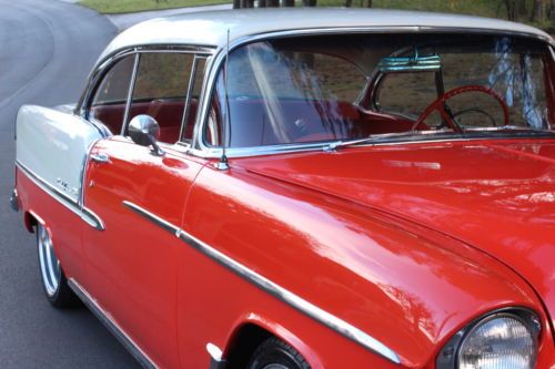 1955 Chevy Bel Air Hard Top AC PDB 350/350 Solid 2 Door Drives A1 MUST SEE, image 11