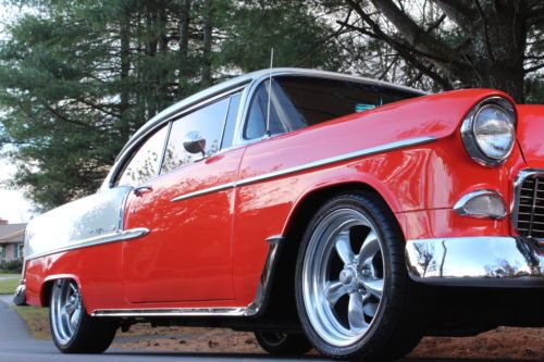 1955 Chevy Bel Air Hard Top AC PDB 350/350 Solid 2 Door Drives A1 MUST SEE, image 13