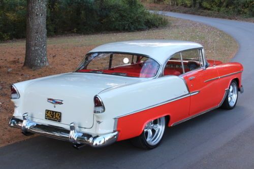 1955 Chevy Bel Air Hard Top AC PDB 350/350 Solid 2 Door Drives A1 MUST SEE, image 15