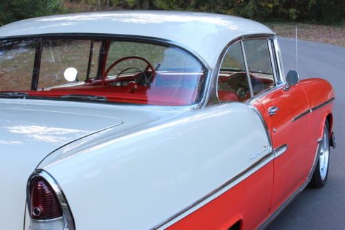 1955 Chevy Bel Air Hard Top AC PDB 350/350 Solid 2 Door Drives A1 MUST SEE, image 17