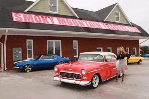 1955 Chevy Bel Air Hard Top AC PDB 350/350 Solid 2 Door Drives A1 MUST SEE, image 28