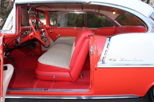 1955 Chevy Bel Air Hard Top AC PDB 350/350 Solid 2 Door Drives A1 MUST SEE, image 30